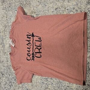 Girls medium cousin crew tee